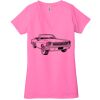 Ladies' Jersey Short-Sleeve Deep V-Neck T-Shirt Thumbnail