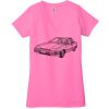 Ladies' Jersey Short-Sleeve Deep V-Neck T-Shirt Thumbnail