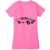 Ladies' Jersey Short-Sleeve Deep V-Neck T-Shirt Thumbnail