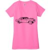 Ladies' Jersey Short-Sleeve Deep V-Neck T-Shirt Thumbnail