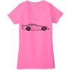 Ladies' Jersey Short-Sleeve Deep V-Neck T-Shirt Thumbnail