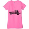 Ladies' Jersey Short-Sleeve Deep V-Neck T-Shirt Thumbnail