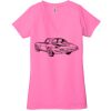 Ladies' Jersey Short-Sleeve Deep V-Neck T-Shirt Thumbnail