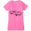 Ladies' Jersey Short-Sleeve Deep V-Neck T-Shirt Thumbnail