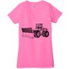 Ladies' Jersey Short-Sleeve Deep V-Neck T-Shirt Thumbnail