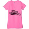Ladies' Jersey Short-Sleeve Deep V-Neck T-Shirt Thumbnail