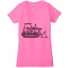 Ladies' Jersey Short-Sleeve Deep V-Neck T-Shirt Thumbnail