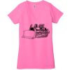 Ladies' Jersey Short-Sleeve Deep V-Neck T-Shirt Thumbnail