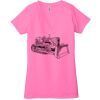 Ladies' Jersey Short-Sleeve Deep V-Neck T-Shirt Thumbnail