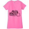 Ladies' Jersey Short-Sleeve Deep V-Neck T-Shirt Thumbnail