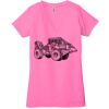 Ladies' Jersey Short-Sleeve Deep V-Neck T-Shirt Thumbnail
