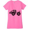 Ladies' Jersey Short-Sleeve Deep V-Neck T-Shirt Thumbnail