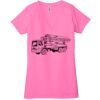 Ladies' Jersey Short-Sleeve Deep V-Neck T-Shirt Thumbnail