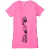 Ladies' Jersey Short-Sleeve Deep V-Neck T-Shirt Thumbnail