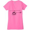 Ladies' Jersey Short-Sleeve Deep V-Neck T-Shirt Thumbnail