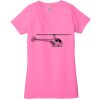 Ladies' Jersey Short-Sleeve Deep V-Neck T-Shirt Thumbnail