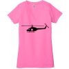 Ladies' Jersey Short-Sleeve Deep V-Neck T-Shirt Thumbnail
