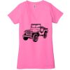 Ladies' Jersey Short-Sleeve Deep V-Neck T-Shirt Thumbnail
