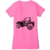 Ladies' Jersey Short-Sleeve Deep V-Neck T-Shirt Thumbnail
