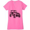 Ladies' Jersey Short-Sleeve Deep V-Neck T-Shirt Thumbnail