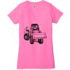 Ladies' Jersey Short-Sleeve Deep V-Neck T-Shirt Thumbnail