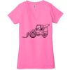 Ladies' Jersey Short-Sleeve Deep V-Neck T-Shirt Thumbnail
