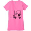 Ladies' Jersey Short-Sleeve Deep V-Neck T-Shirt Thumbnail