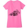 Ladies' Jersey Short-Sleeve Deep V-Neck T-Shirt Thumbnail