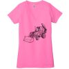 Ladies' Jersey Short-Sleeve Deep V-Neck T-Shirt Thumbnail