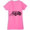 Ladies' Jersey Short-Sleeve Deep V-Neck T-Shirt Thumbnail
