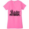 Ladies' Jersey Short-Sleeve Deep V-Neck T-Shirt Thumbnail