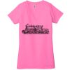 Ladies' Jersey Short-Sleeve Deep V-Neck T-Shirt Thumbnail