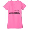 Ladies' Jersey Short-Sleeve Deep V-Neck T-Shirt Thumbnail
