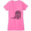 Ladies' Jersey Short-Sleeve Deep V-Neck T-Shirt Thumbnail