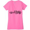 Ladies' Jersey Short-Sleeve Deep V-Neck T-Shirt Thumbnail