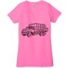 Ladies' Jersey Short-Sleeve Deep V-Neck T-Shirt Thumbnail