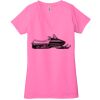 Ladies' Jersey Short-Sleeve Deep V-Neck T-Shirt Thumbnail