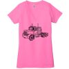 Ladies' Jersey Short-Sleeve Deep V-Neck T-Shirt Thumbnail