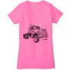 Ladies' Jersey Short-Sleeve Deep V-Neck T-Shirt Thumbnail