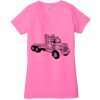 Ladies' Jersey Short-Sleeve Deep V-Neck T-Shirt Thumbnail