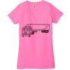 Ladies' Jersey Short-Sleeve Deep V-Neck T-Shirt Thumbnail