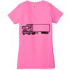 Ladies' Jersey Short-Sleeve Deep V-Neck T-Shirt Thumbnail