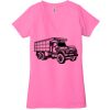 Ladies' Jersey Short-Sleeve Deep V-Neck T-Shirt Thumbnail