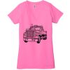 Ladies' Jersey Short-Sleeve Deep V-Neck T-Shirt Thumbnail