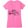 Ladies' Jersey Short-Sleeve Deep V-Neck T-Shirt Thumbnail