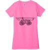 Ladies' Jersey Short-Sleeve Deep V-Neck T-Shirt Thumbnail