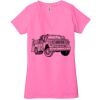 Ladies' Jersey Short-Sleeve Deep V-Neck T-Shirt Thumbnail