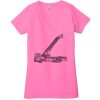 Ladies' Jersey Short-Sleeve Deep V-Neck T-Shirt Thumbnail