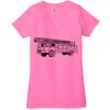 Ladies' Jersey Short-Sleeve Deep V-Neck T-Shirt Thumbnail