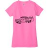 Ladies' Jersey Short-Sleeve Deep V-Neck T-Shirt Thumbnail